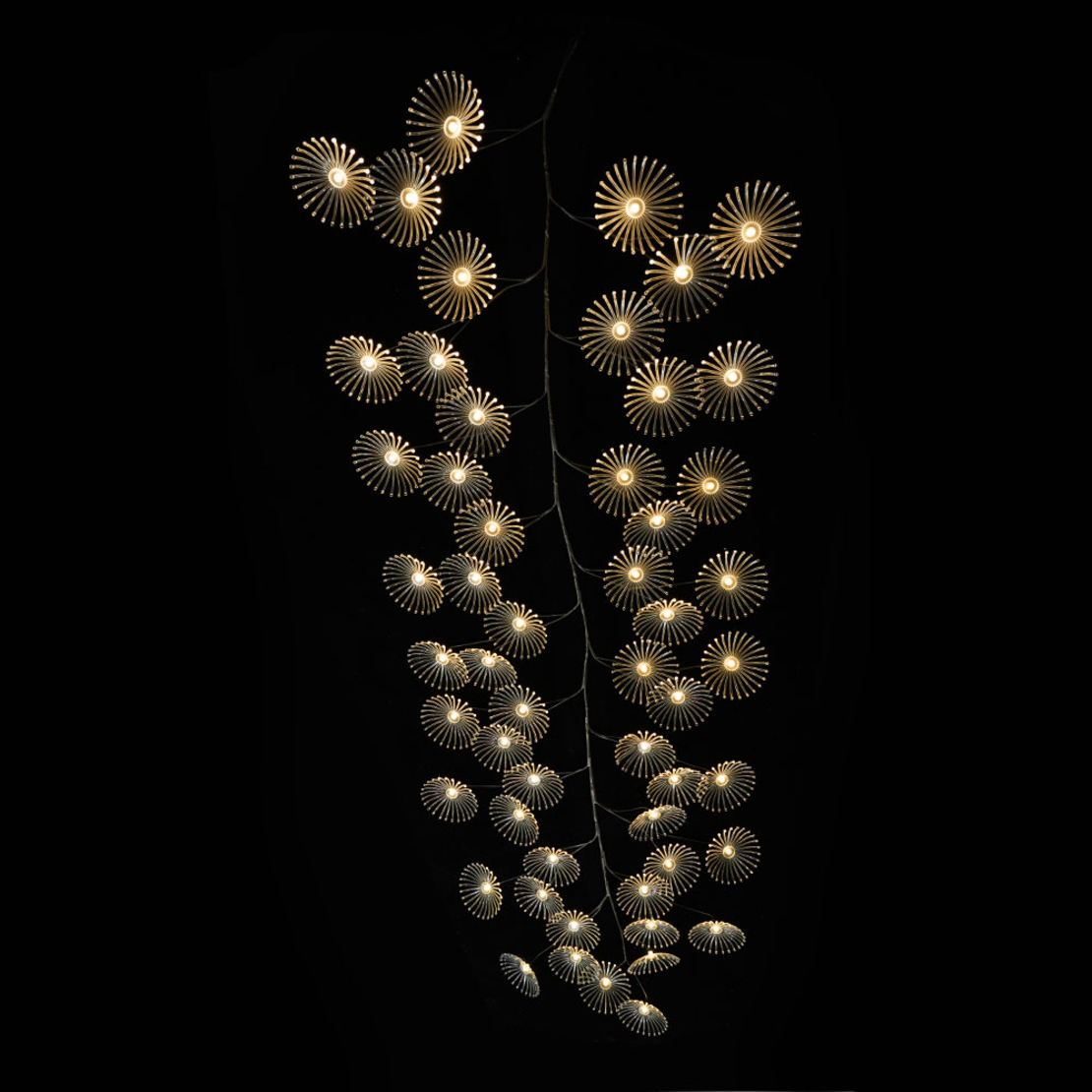 XMAS GLOW FLOWER LED BRANCH WARM LIGHT ΧΑΛΚΟΣ PVC