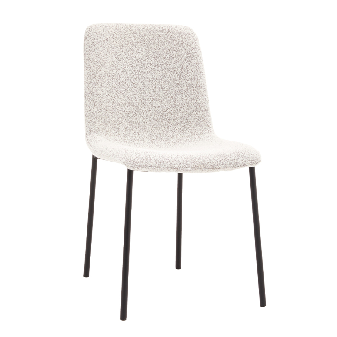 BRICK CHAIR FABRIC CREAM METAL BLACK E1 PRC