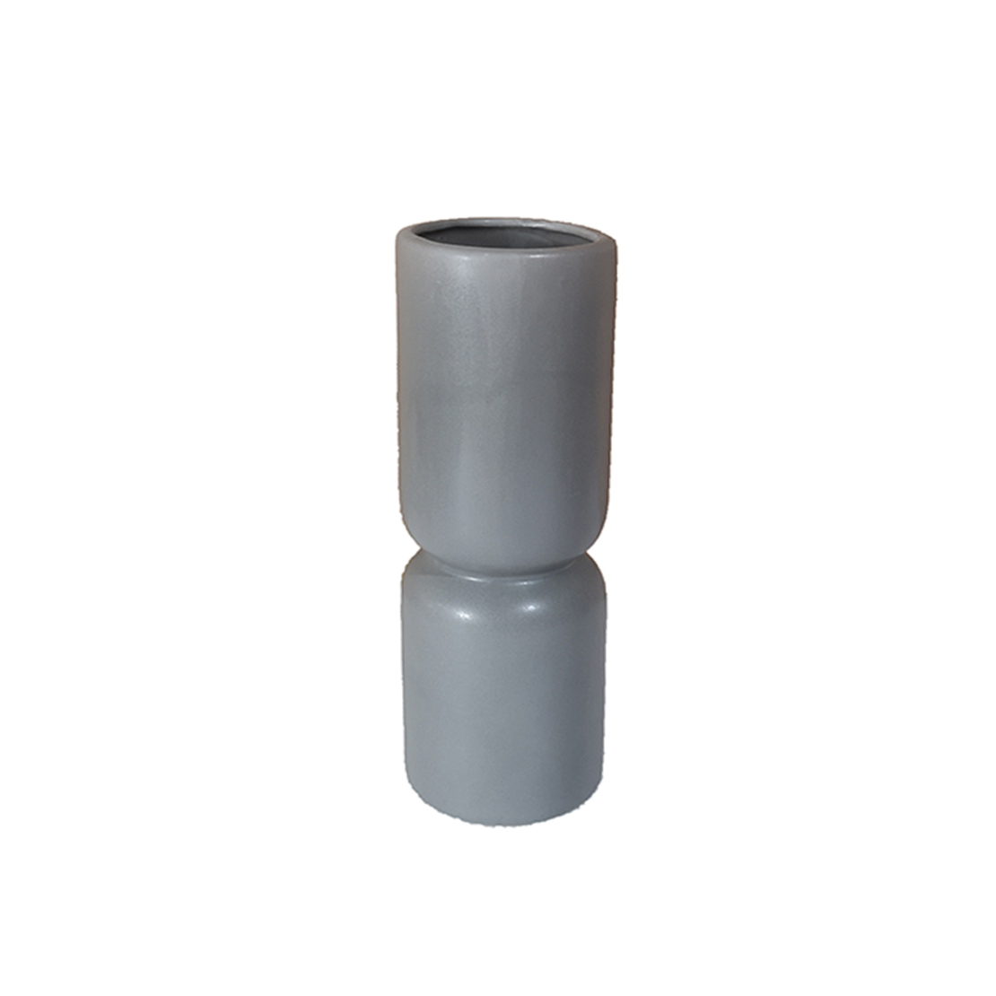 TERRA VASE CERAMIC GREY D8,5xH25cm PRC