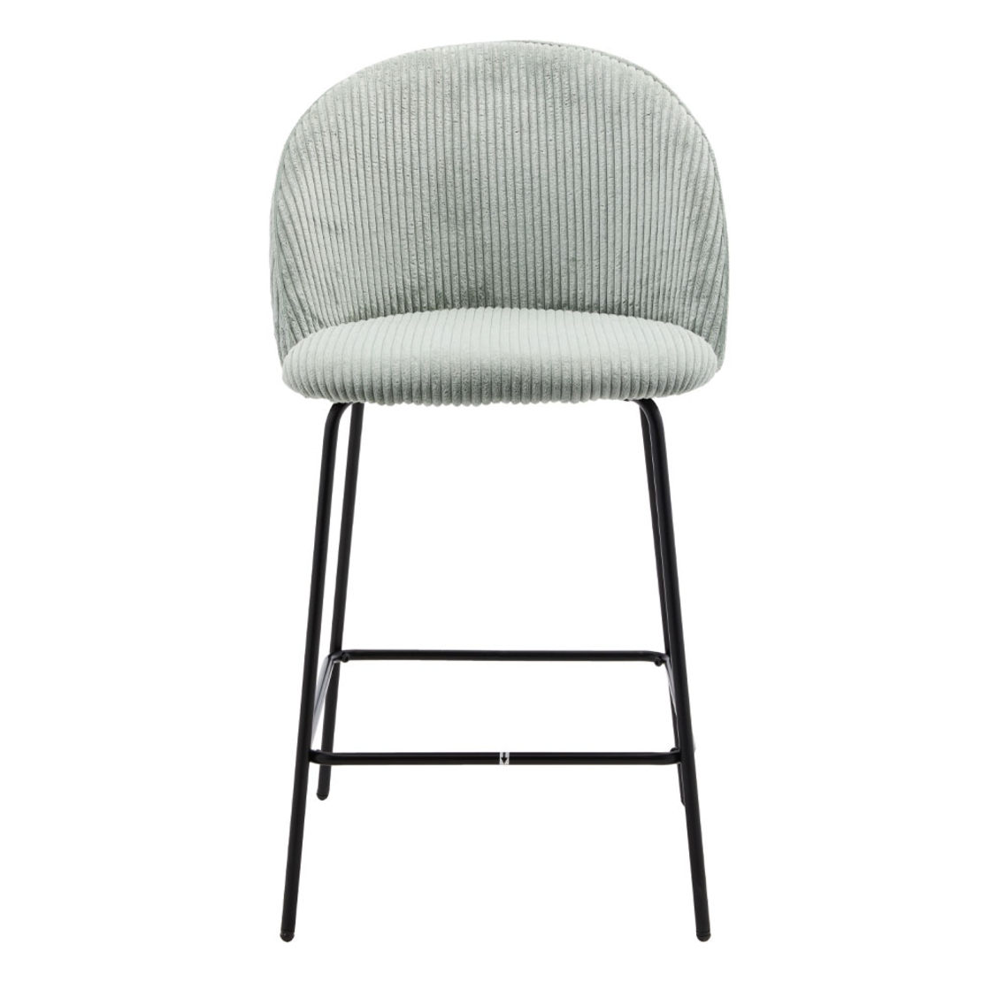 VOTSALO STOOL BAR FABRIC ALMOND GREEN METAL BLACK E1 PRC