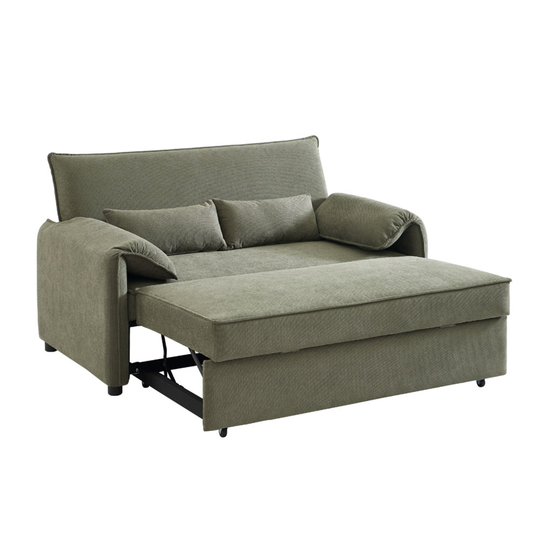RUBIK SOFA BED 3SEAT FABRIC GREEN FABRIC E1