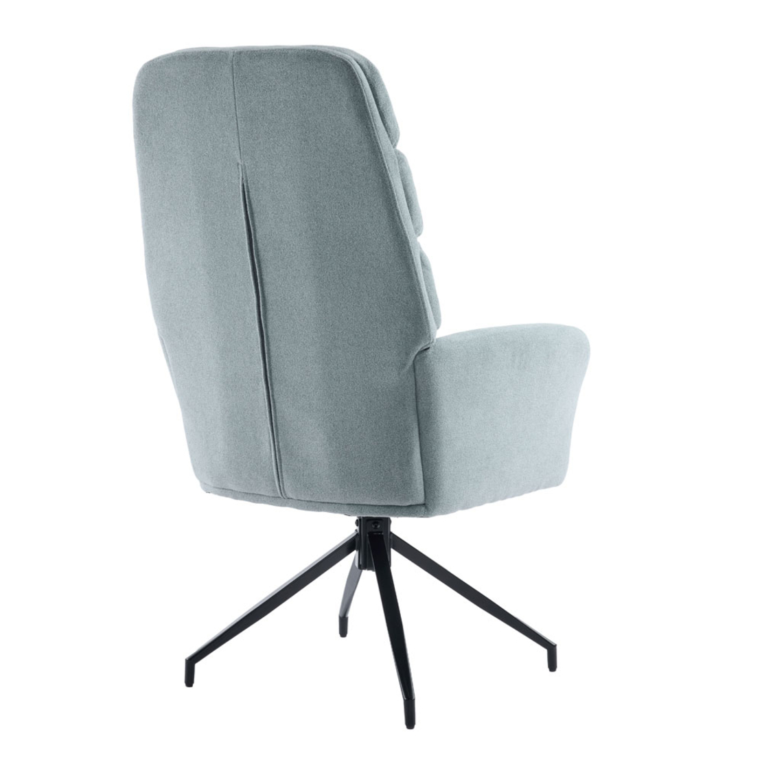 GIRAR ARMCHAIR SWIVEL FABRIC MINT METAL BLACK PRC