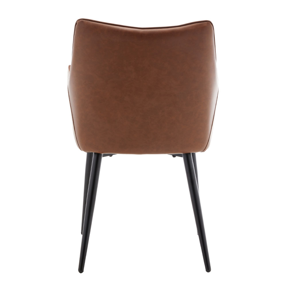 MALONE CHAIR ARMCHAIR FABRIC TABAC METAL BLACK E1 PRC