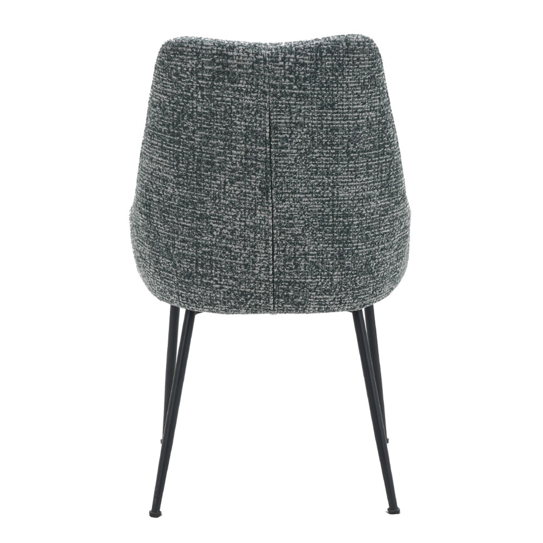 DON CHAIR FABRIC GREEN DARK GREEN LIGHT METAL BLACK E1 PRC