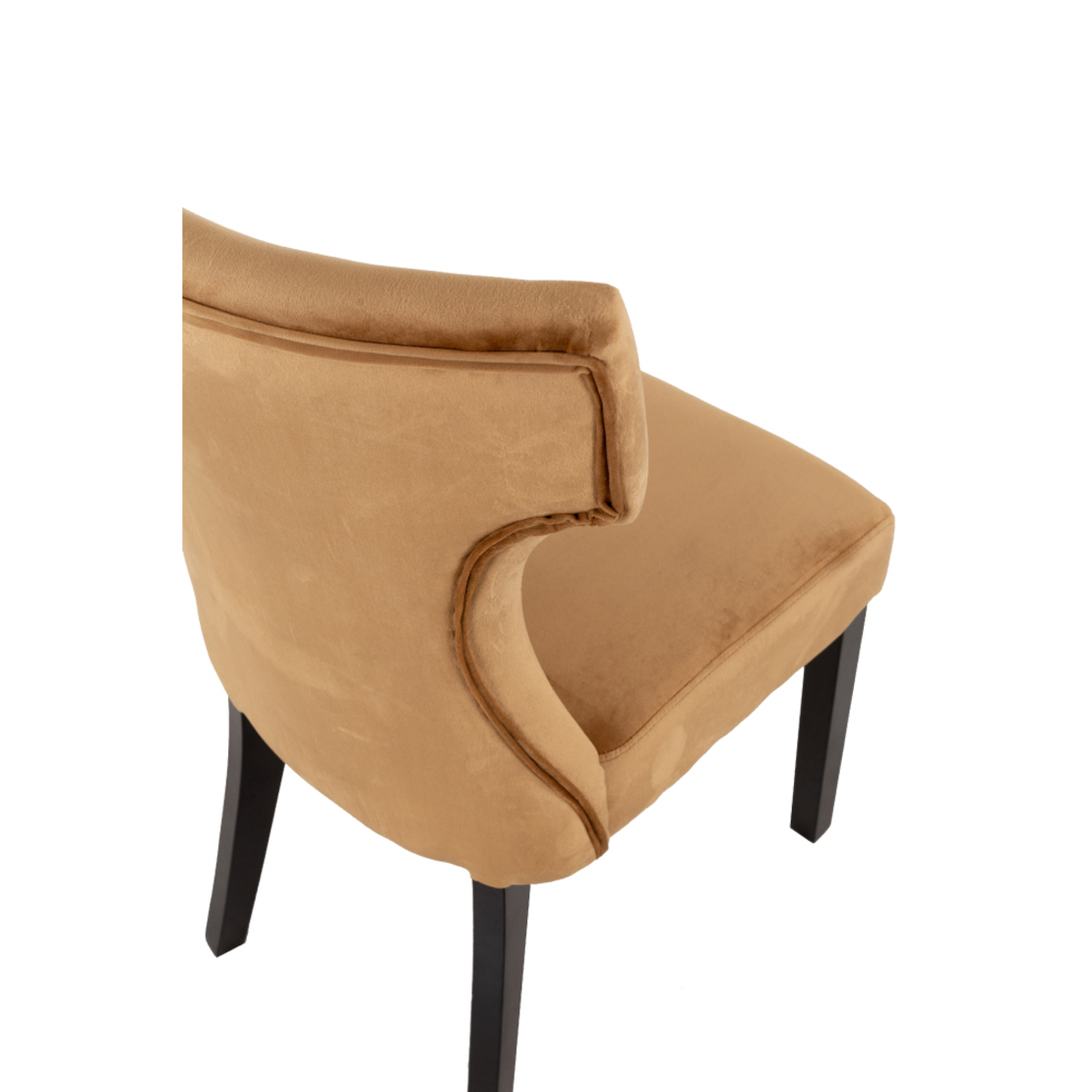 TORRO CHAIR FABRIC GOLD WOOD BLACK E1 PRC