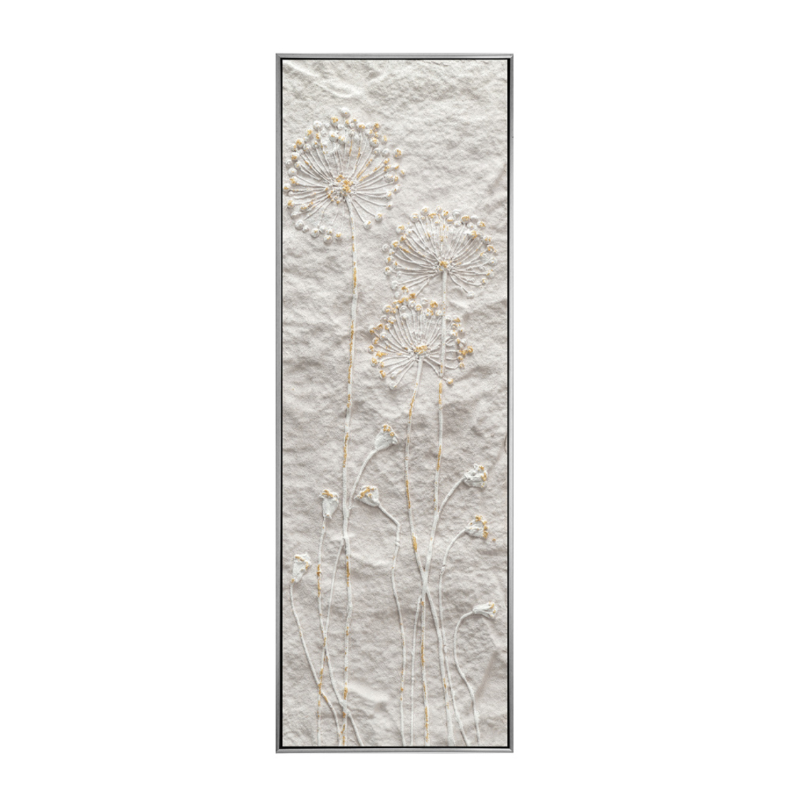BREATH OF ART 1 PAINTING CANVAS BEIGE GOLD WOOD FR
