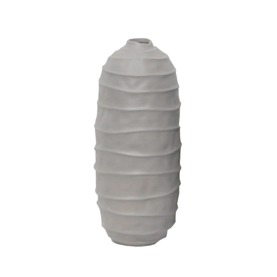 CEMENTO VASE CERAMIC GREY D14,3xH33cm PRC