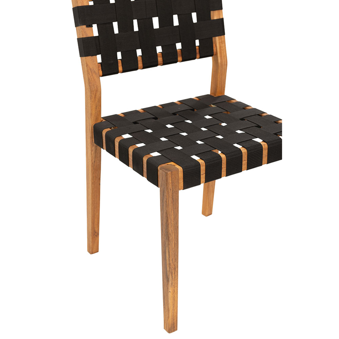 HASTAG CHAIR NAYLON STRIPES BLACK NATURAL 45x46xH80cm VN