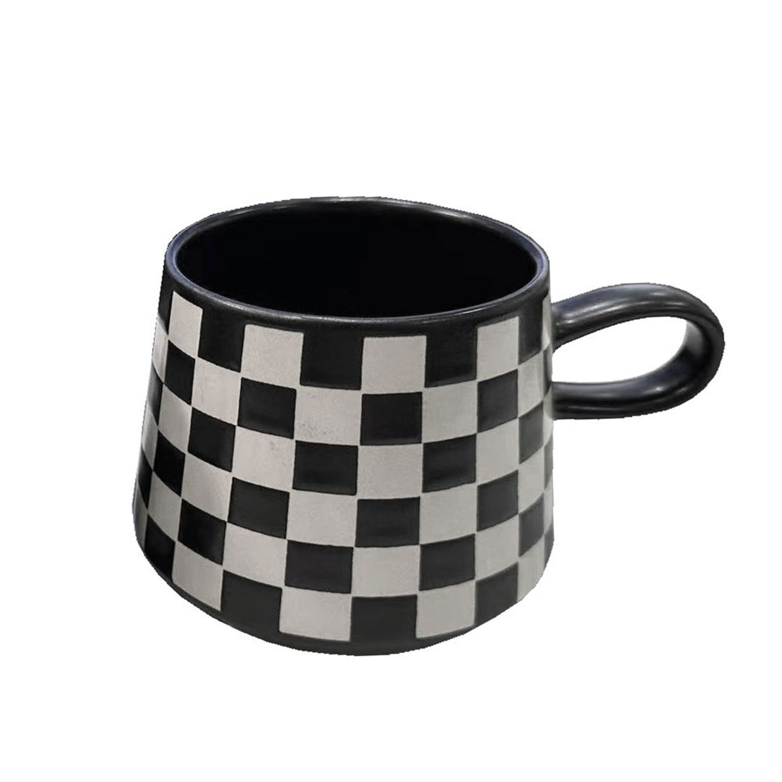 BLEND B MUG STONEWARE BLACK WHITE D8xH8cm PRC