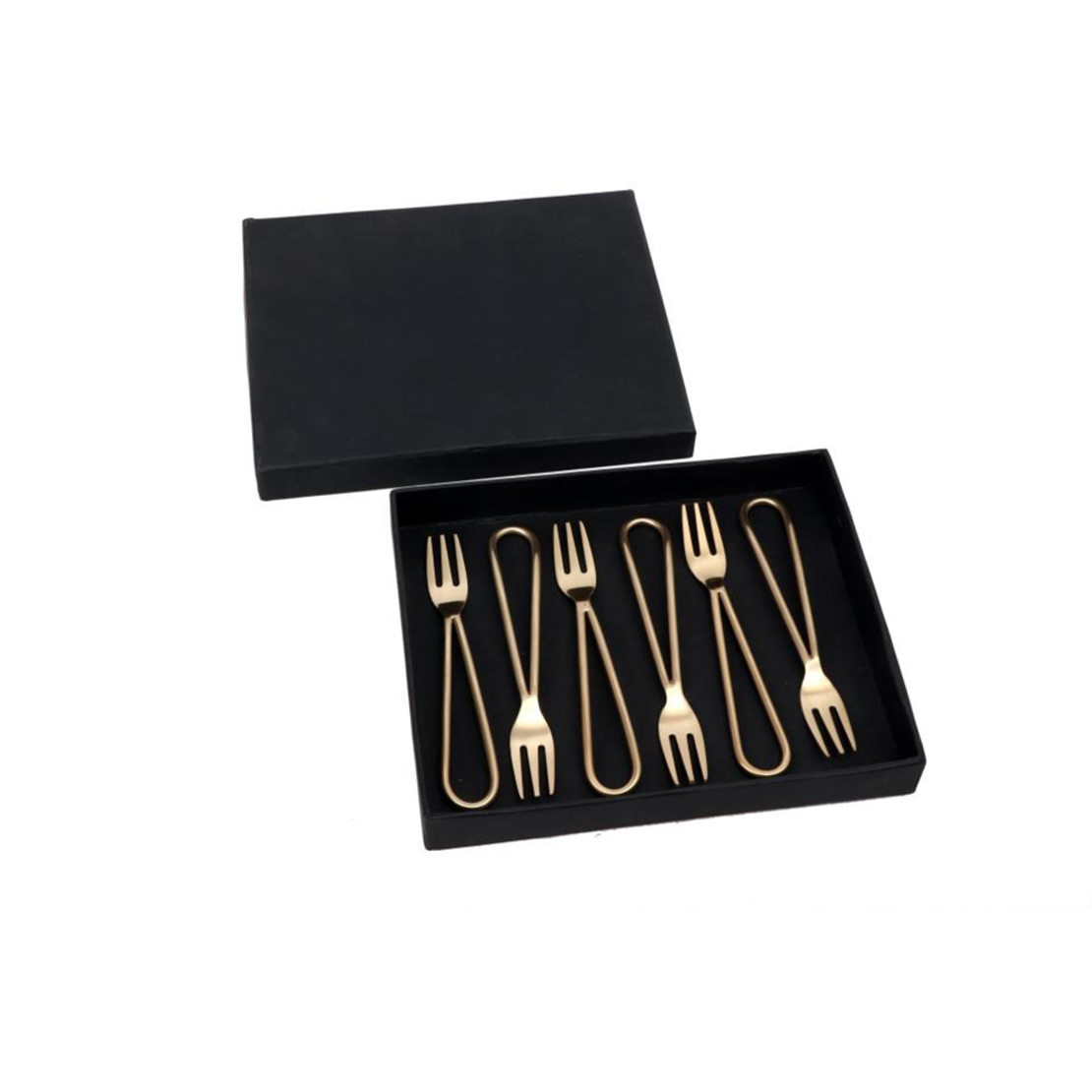 MATT FORK STEEL GOLD 13x2xH1cm IN