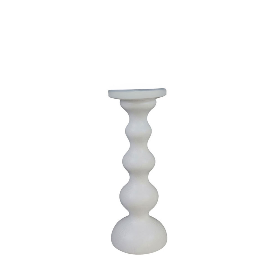 CADENA DECORATION CANDLEHOLDER 11x11x29 POLYRESIN WHITE
