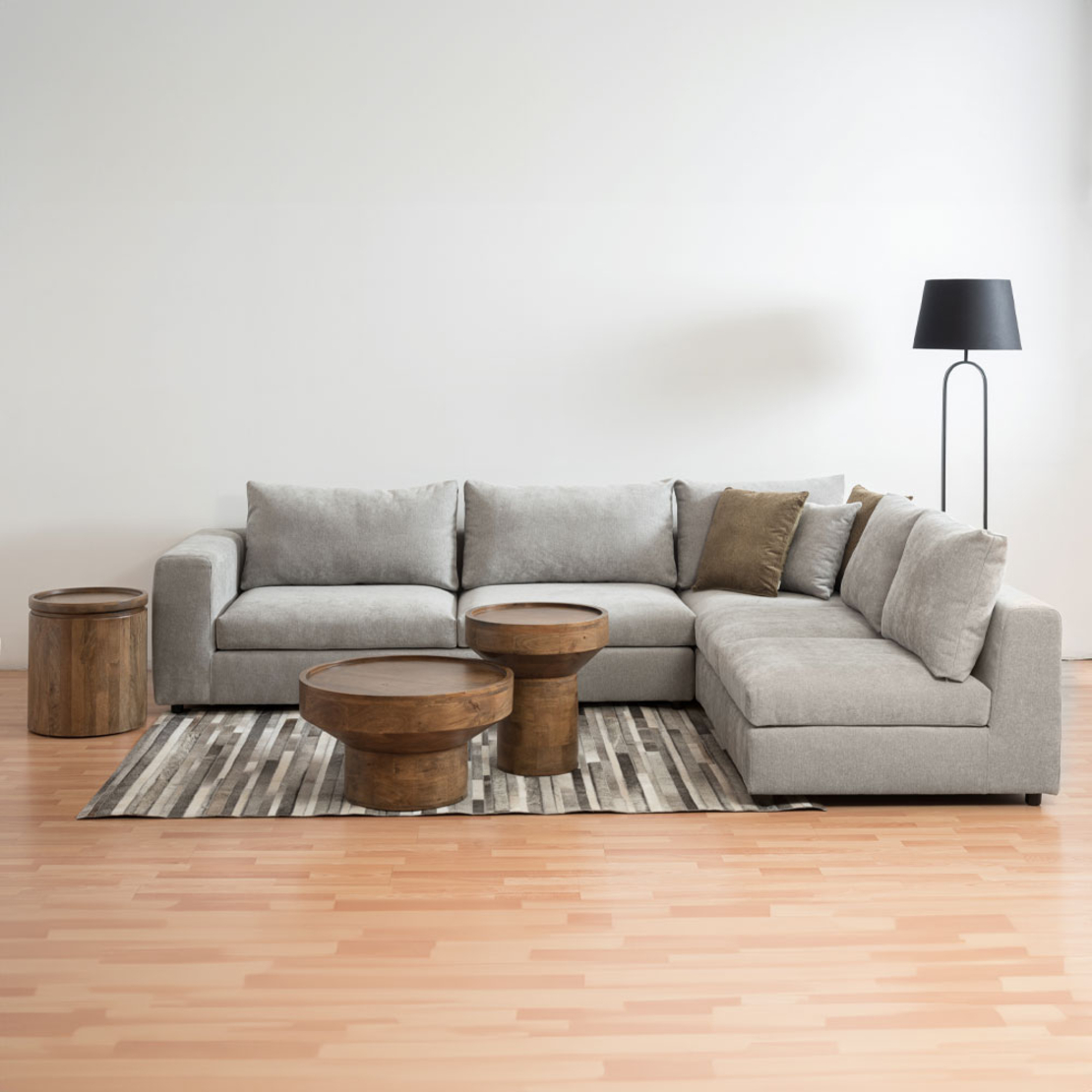 DUBAI SIDE TABLE WOOD MANGO WALNUT 50x50xH54cm IN