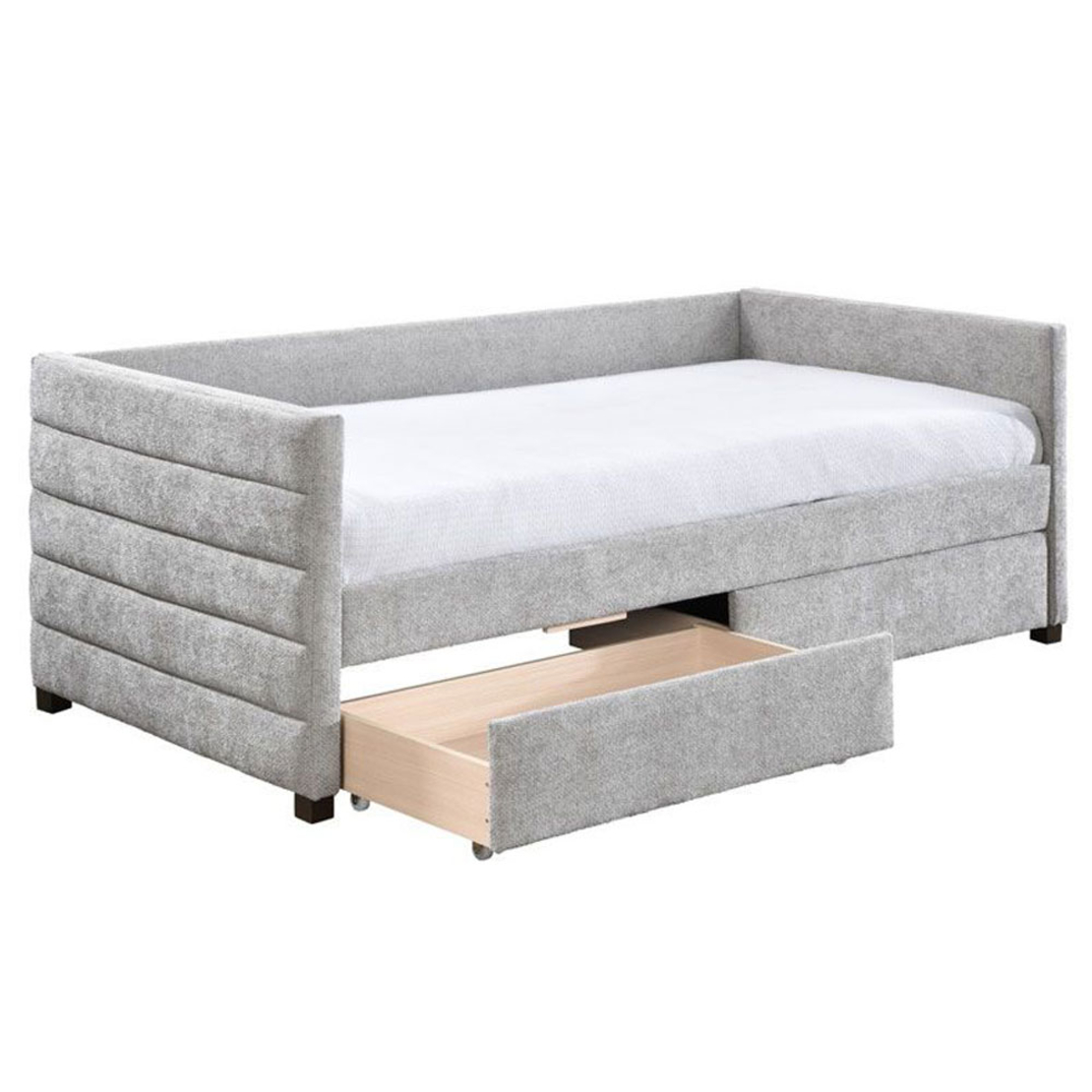 SUENO SOFA BED (FOR MATTRESS 90x195cm) FABRIC GREY LIGHT E1 MY