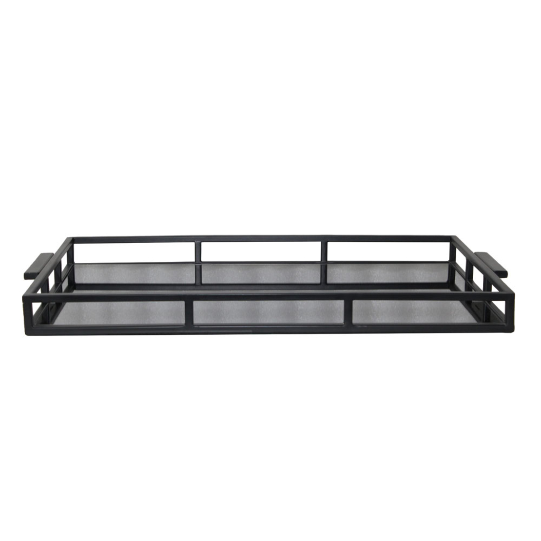 NOLAN TRAY DECORATIVE BLACK 60x36xH5cm IN