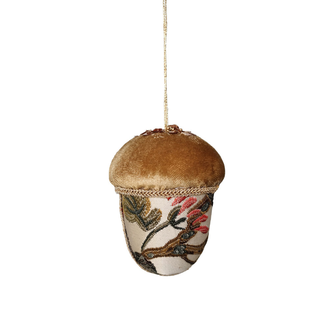 XMAS ACORN BROCADE B BALL MULTICOLOR PRC