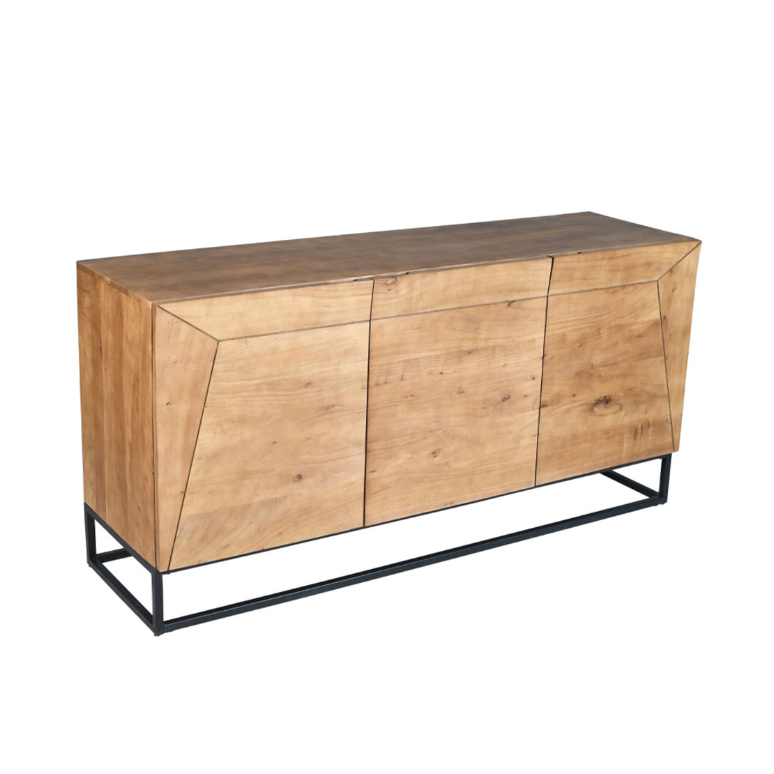 MINGLE SIDEBOARD WOOD ACACIA WALNUT METAL 160x45xH78cm IN
