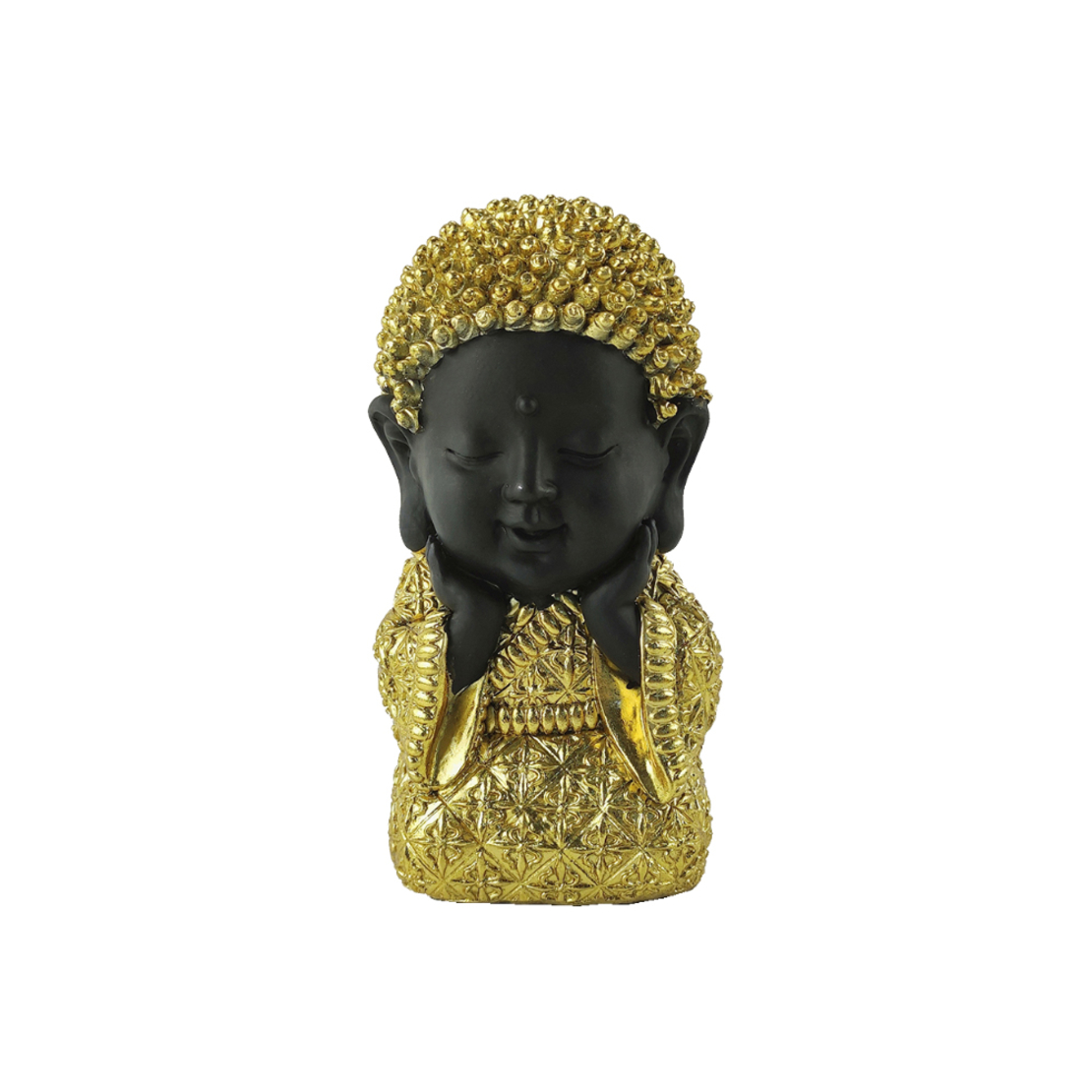 BABY BUDDHA 1 DECO BUDDHA POLYRESIN GOLD BLACK 11,