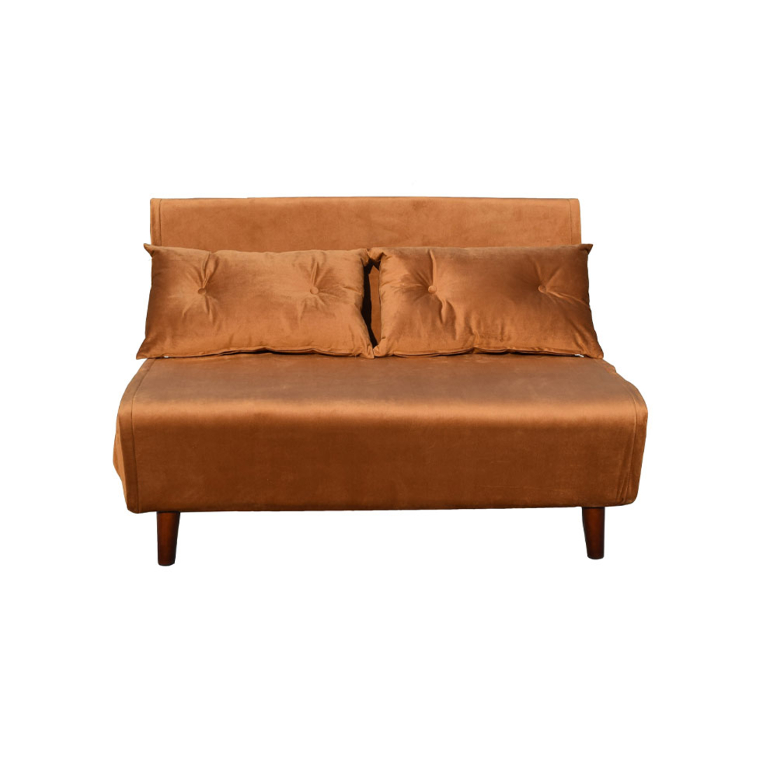 FALCON SOFA BED 2SEAT FOLDING FABRIC CAMEL E1 PRC