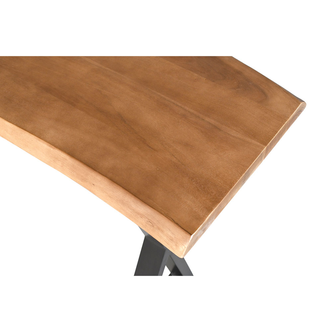 MINGLE CONSOLE WOOD ACACIA WALNUT BLACK METAL 120x40xH76cm IN