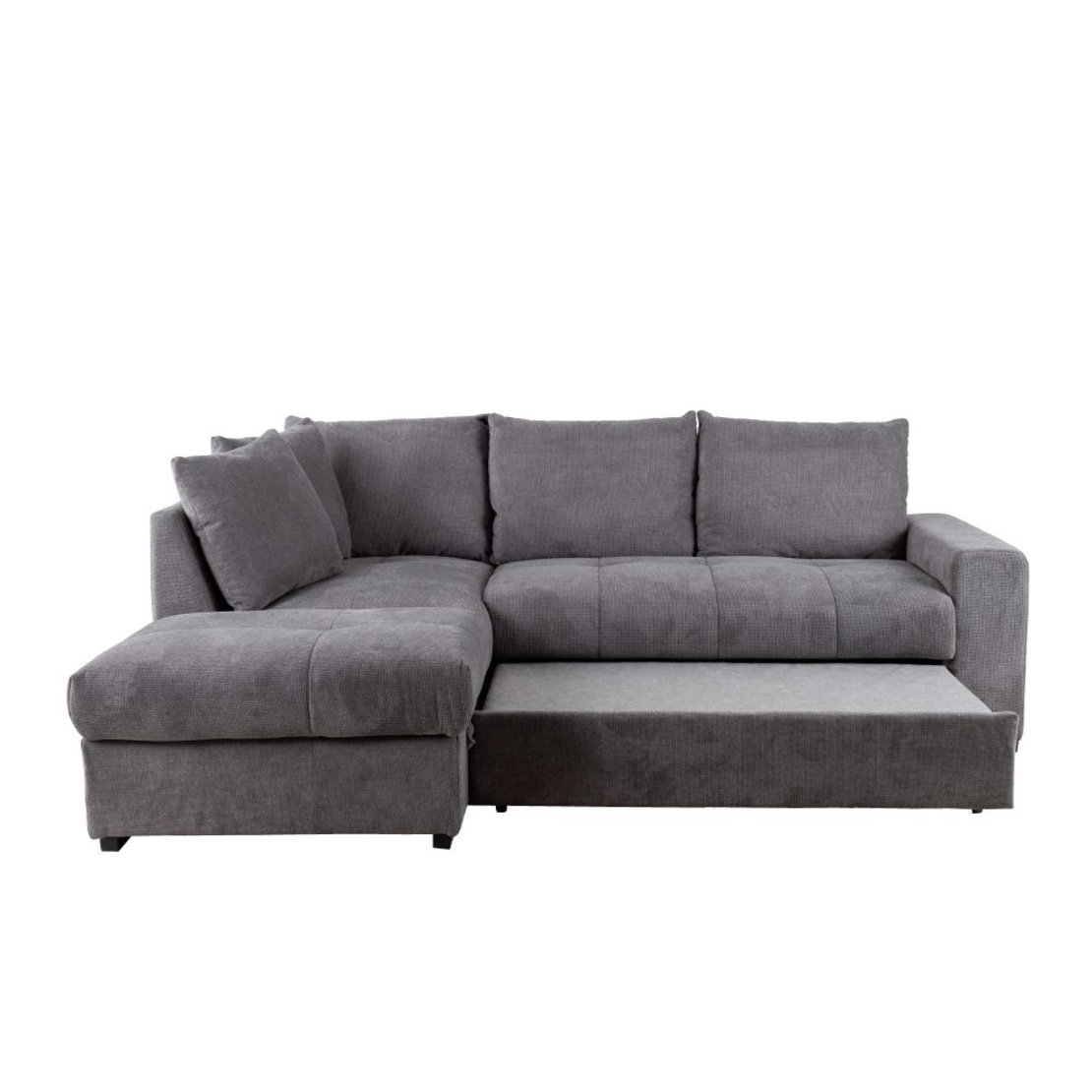 BILL SOFA BED CORNER LEFT EASY CLEAN FABRIC STONE E1 EU
