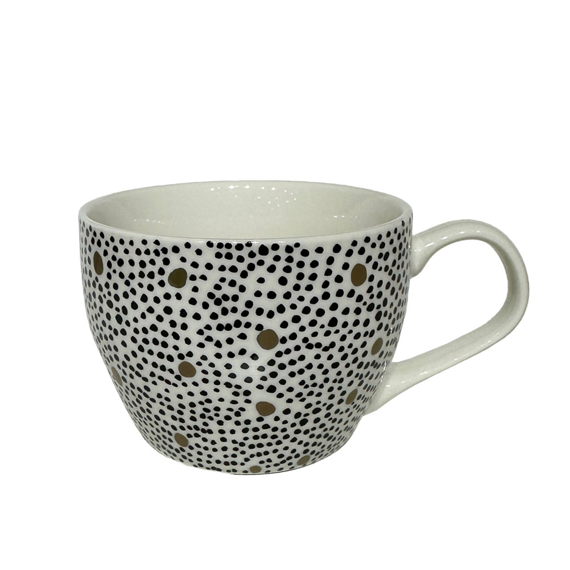 SERAX B MUG NEW BONE CHINA WHITE BLACK D11xH8cm PR