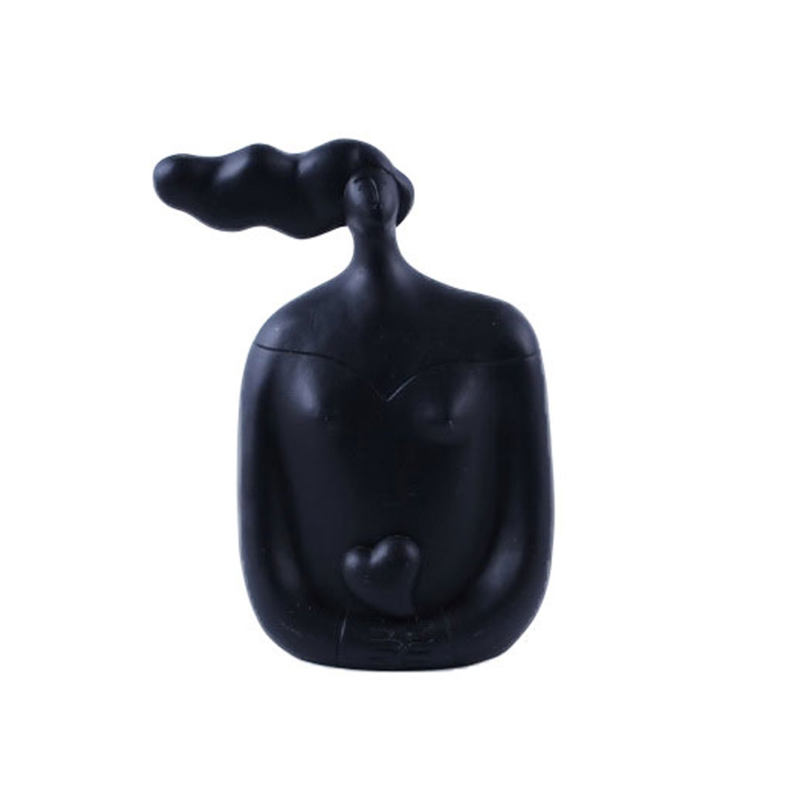 CHEVEU BLACK 2 DECO FIGURE POLYRESIN BLACK 16,5x8x