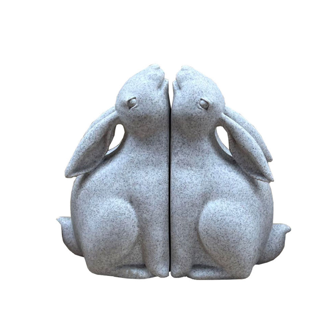 EASTER BUN BUN BOOKEND SET 2PCS POLYRESIN BEIGE 21