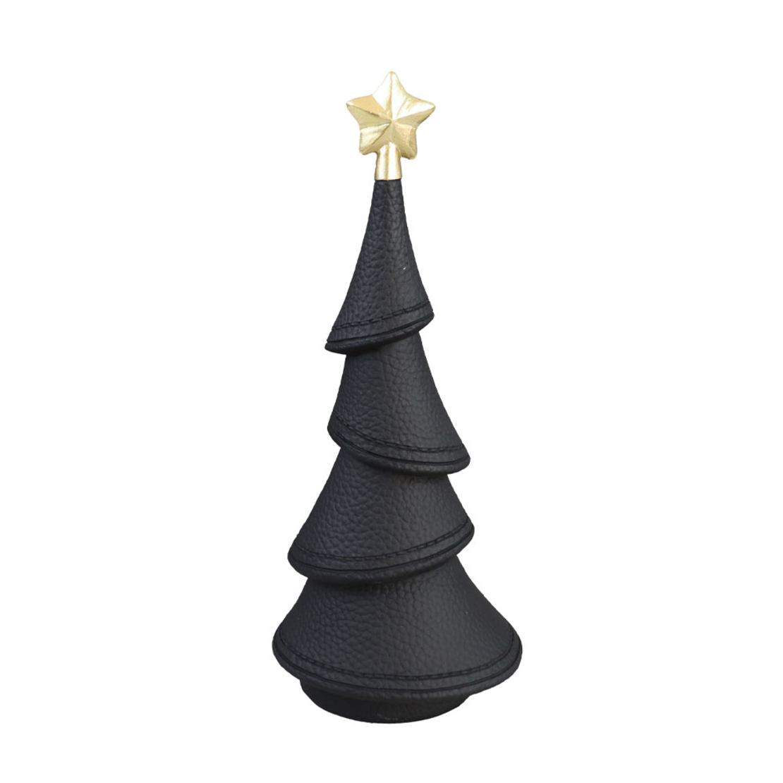 XMAS DREAM.I CHRISTMAS DECORATION TREE 10.5x8.5x24.5 POLYRESIN BLACK GOLD