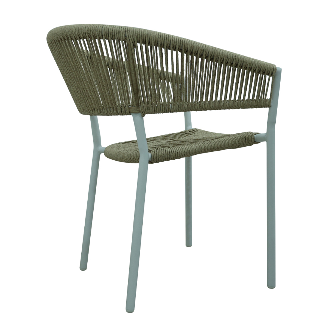BREEZE CHAIR ALUMINIUM WHITE NATURAL 56x60x78 PRC
