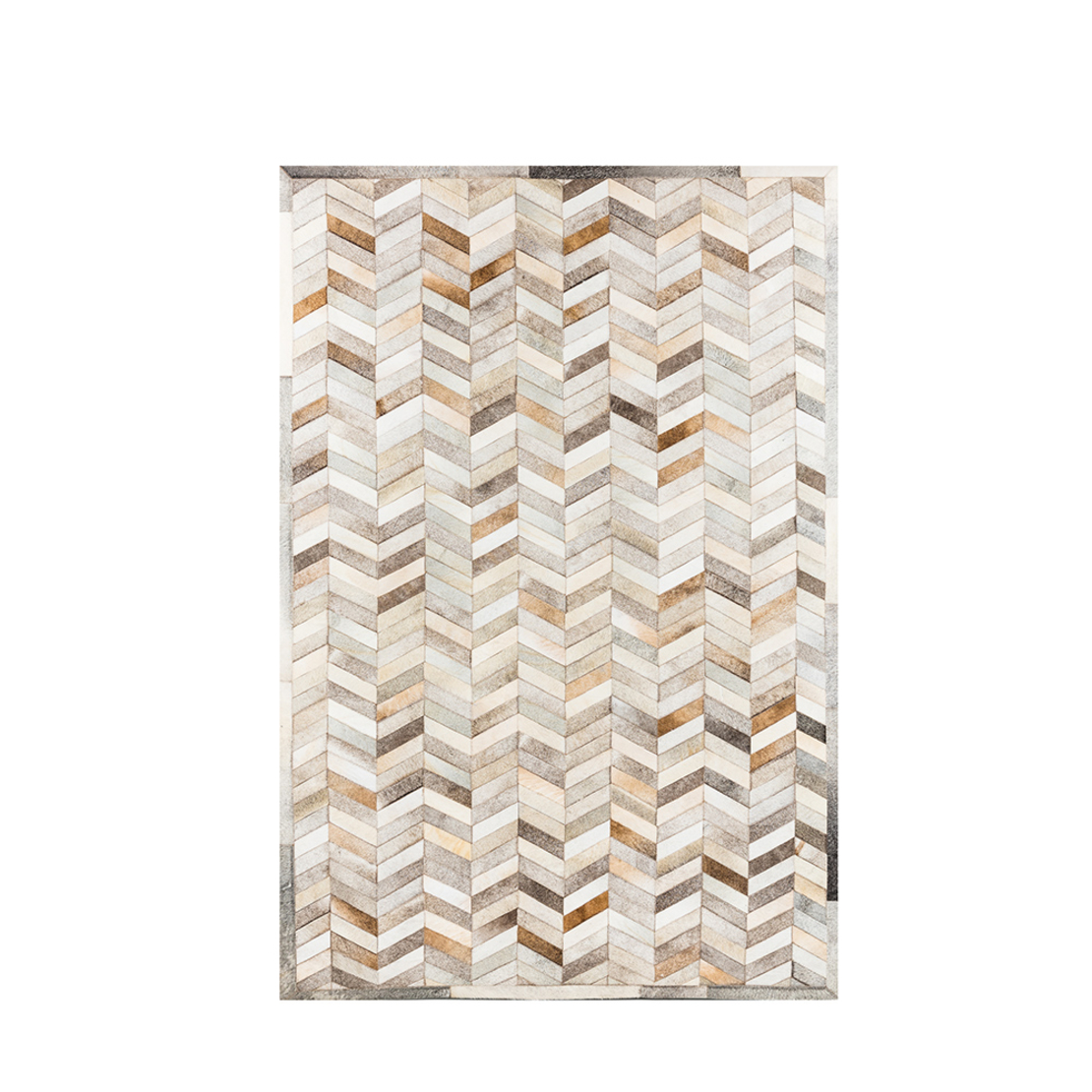 ETERNITY CARPET LEATHER GREY BEIGE 160x240cm IN
