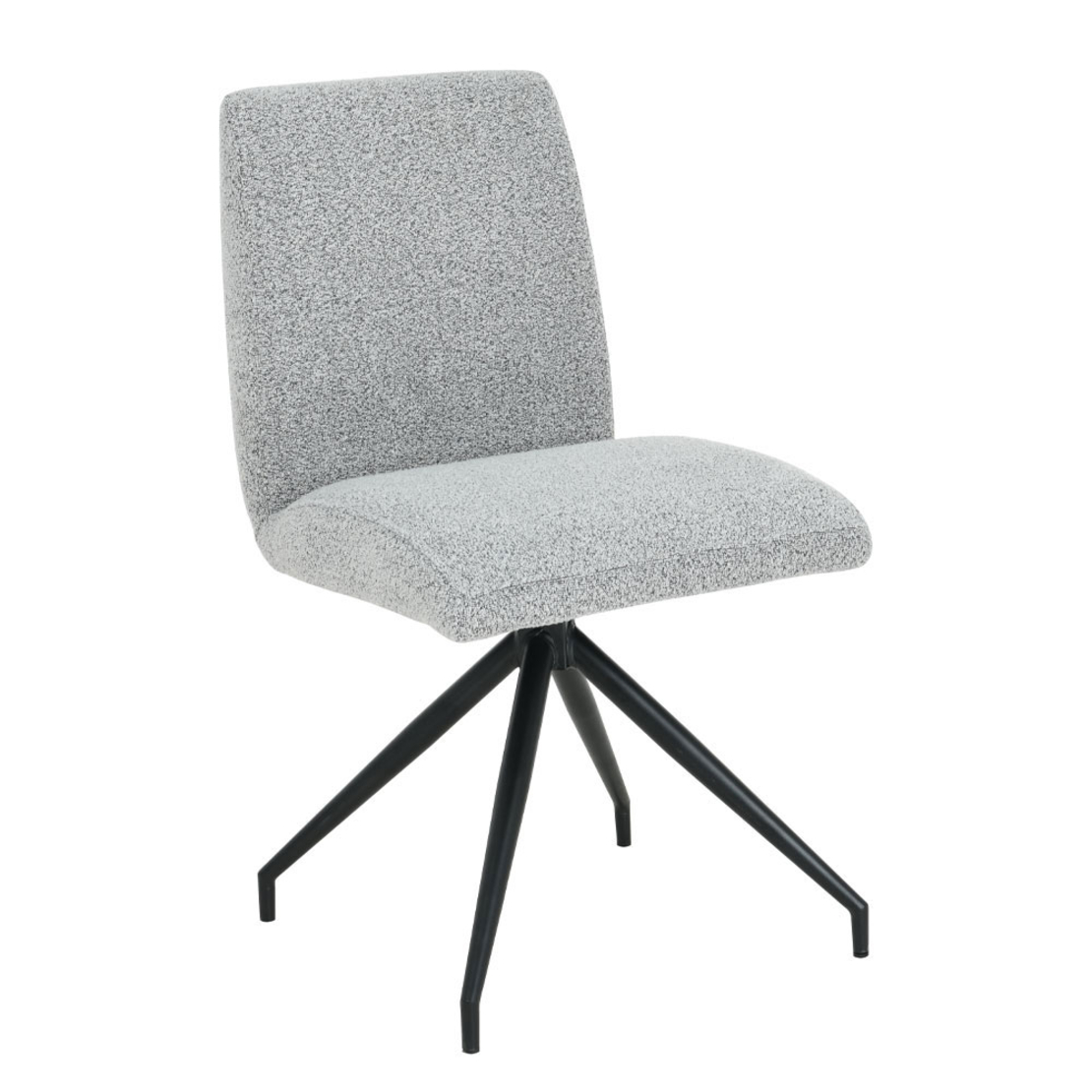 ARM CHAIR FABRIC GREY LIGHT METAL BLACK MAT E1 PRC