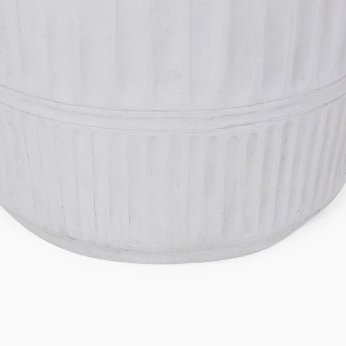 GEOMETRICAL 1 SIDE TABLE MgO WHITE 38x38xH47cm PRC