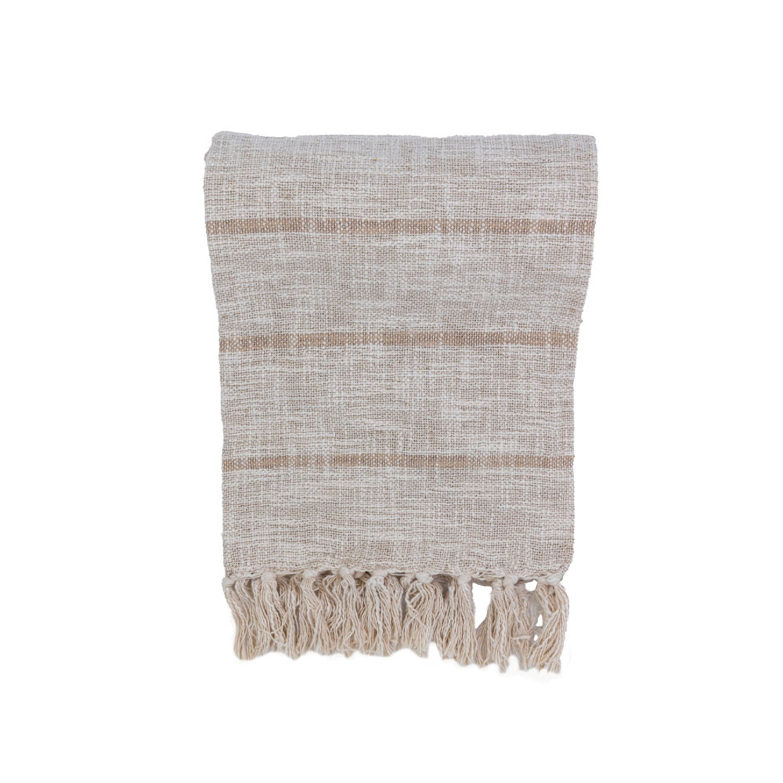 SUNAY DECORATIVE THROW 130x170 FABRIC BEIGE