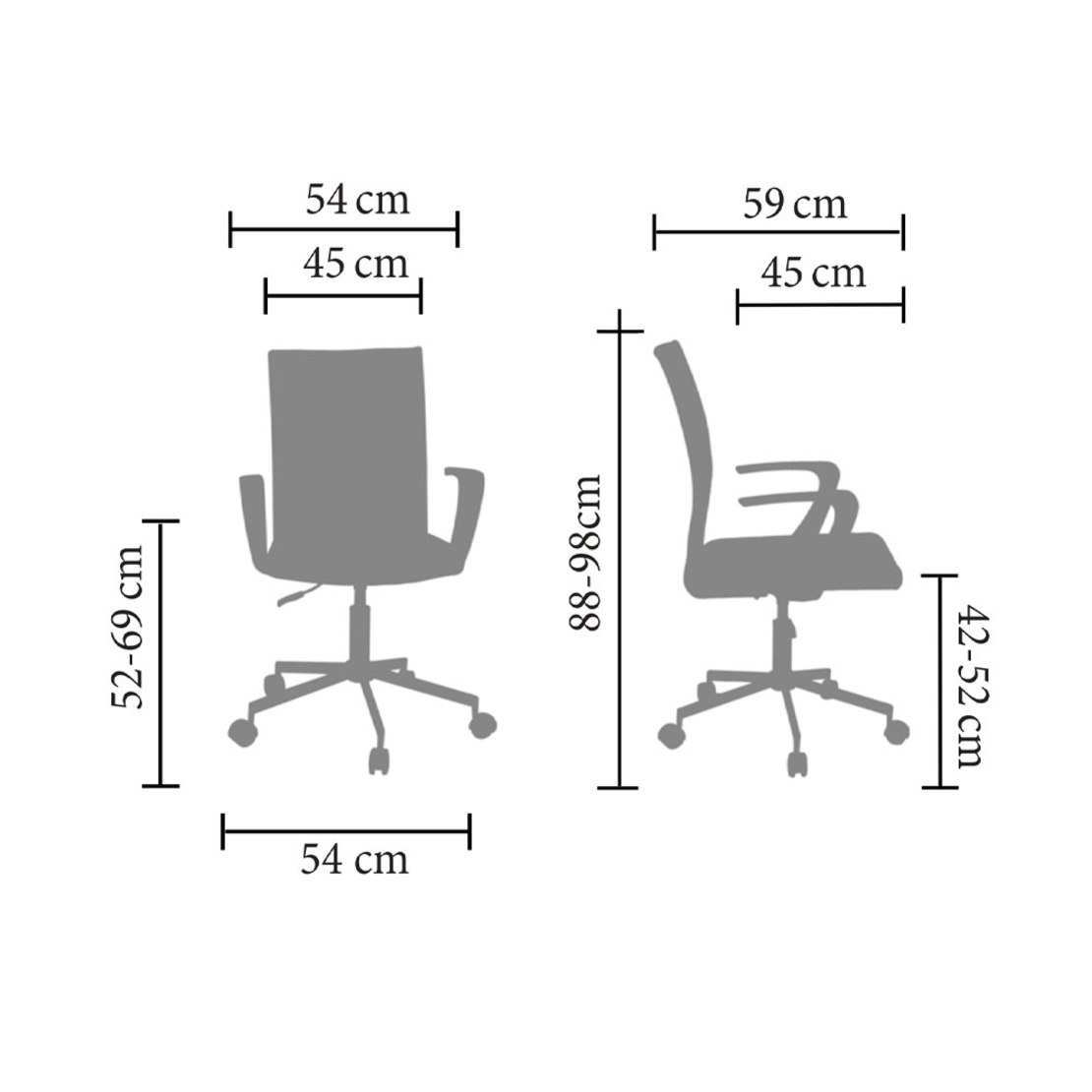 LOTTO CHAIR DESK FABRIC DUSTY PINK METAL 54x59xH98cm E1 PRC