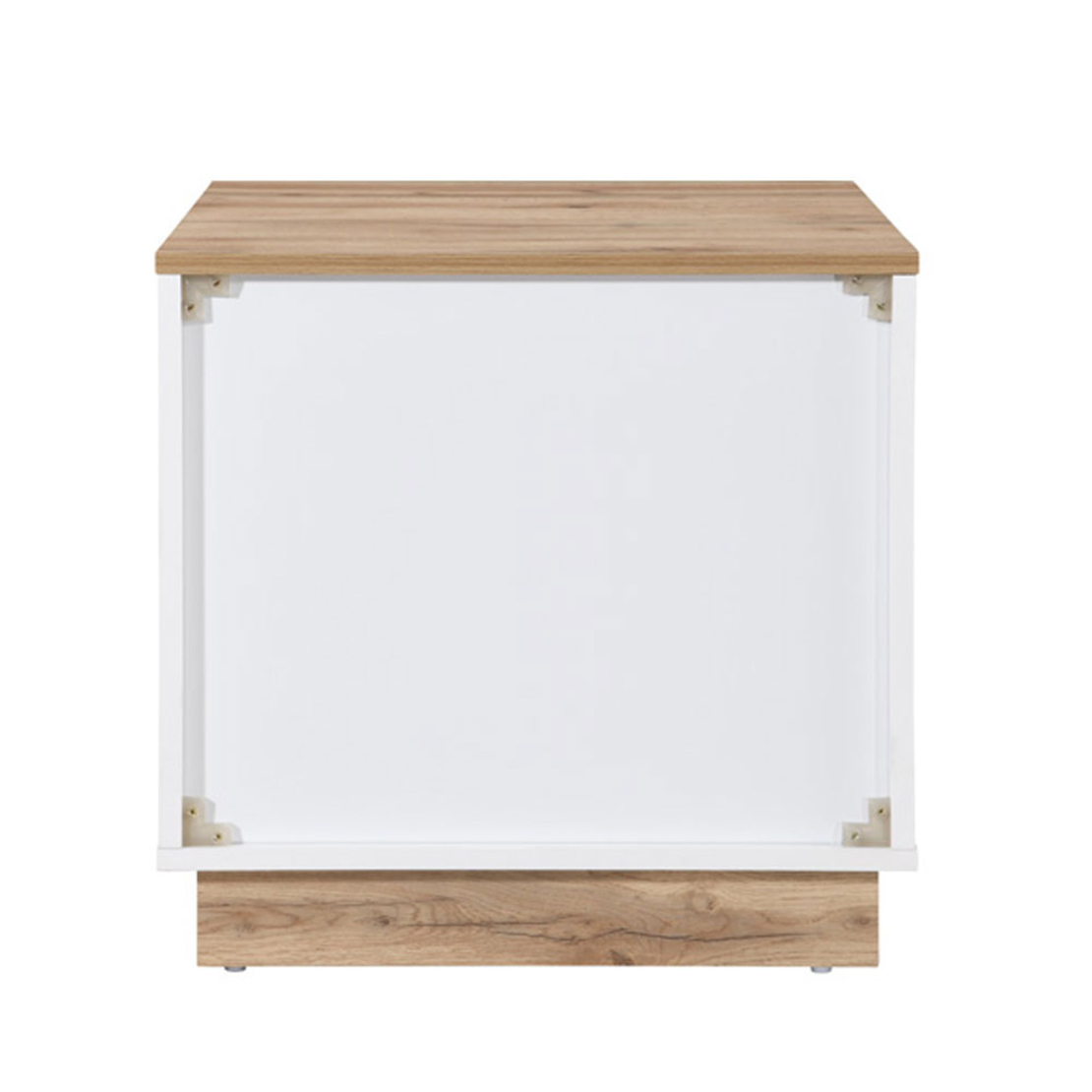 CASA NIGHTSTAND 2DRAWERS CHIPBOARD WITH MELAMINE CARTA WHITE CHIPBOARD WITH MELAMINE CARTA NATURAL E1