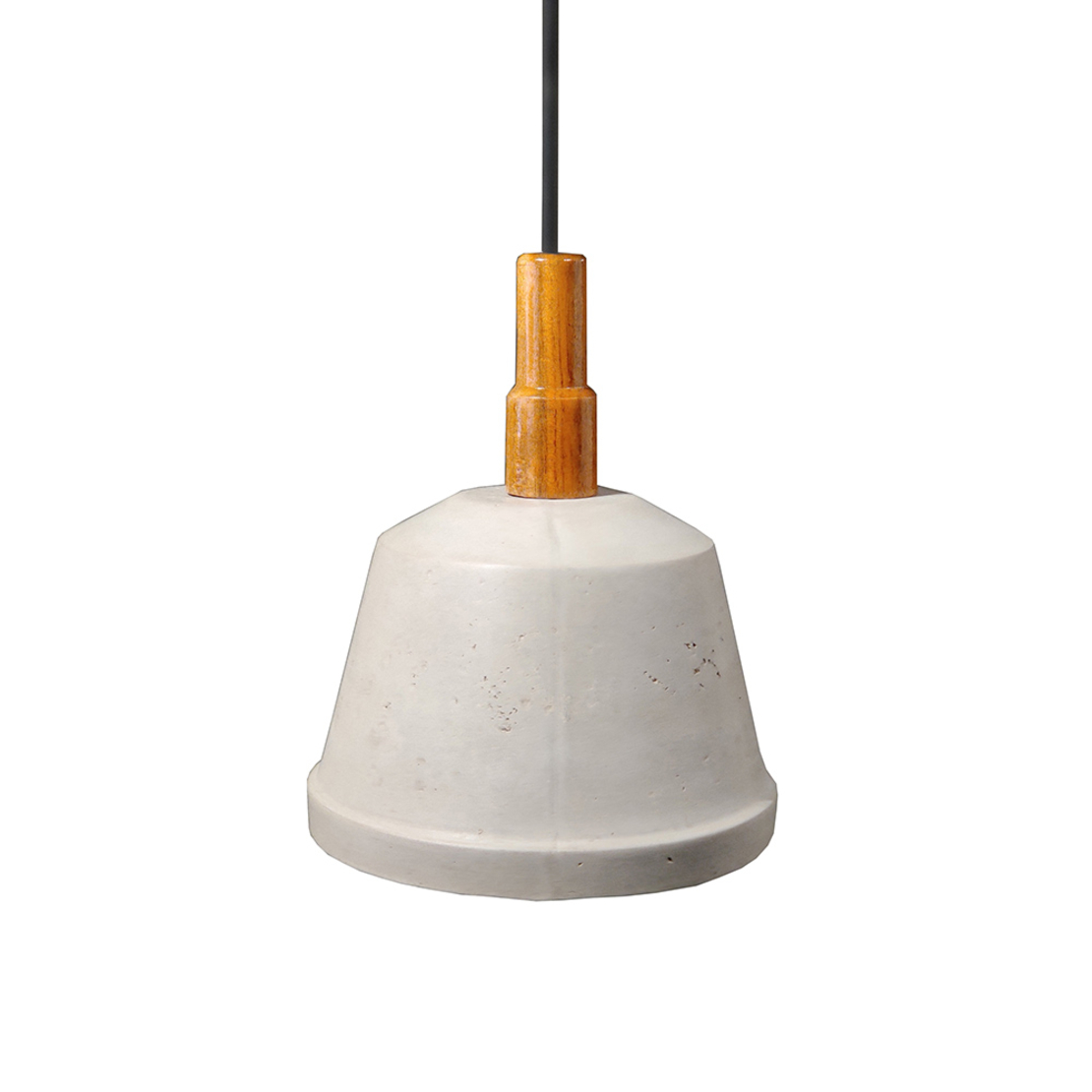 STRUCKT LAMP PENDANT CONCRETE WOOD GREY D25xH29cm