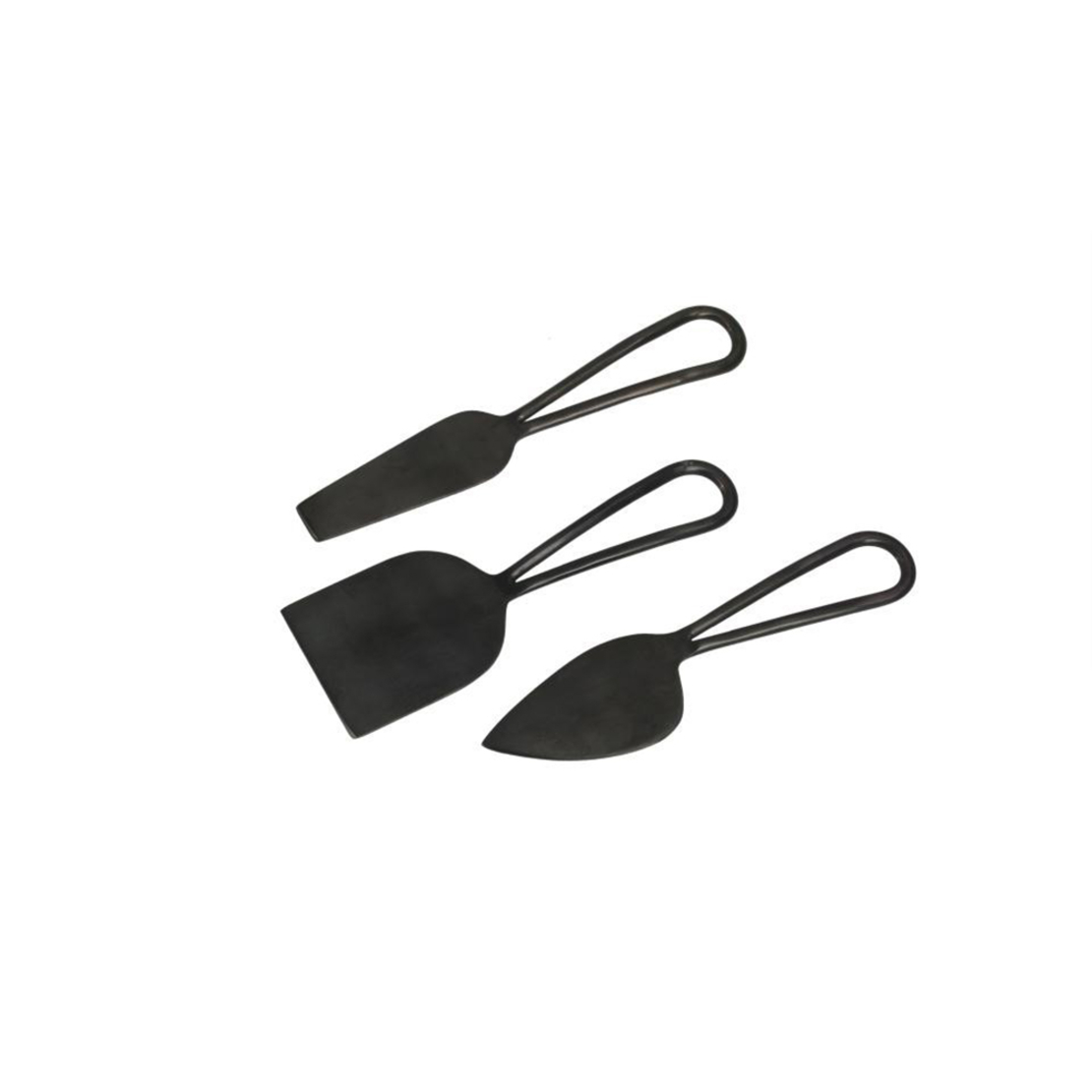 MATT SERVING SET STEEL BLACK 16,5x5xH0,5cm IN
