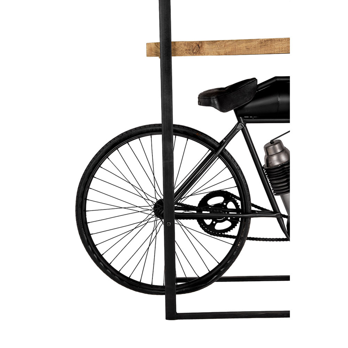 MOTOR BOOKCASE TALL METAL NATURAL WOOD MANGO 183x41xH183cm IN