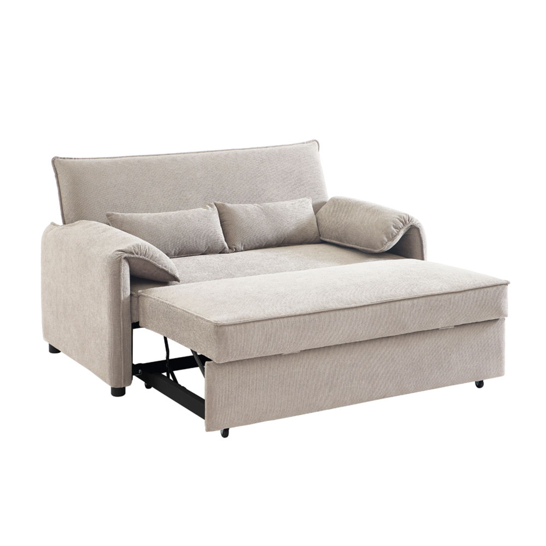 RUBIK SOFA BED 3SEAT FABRIC LATTE FABRIC E1