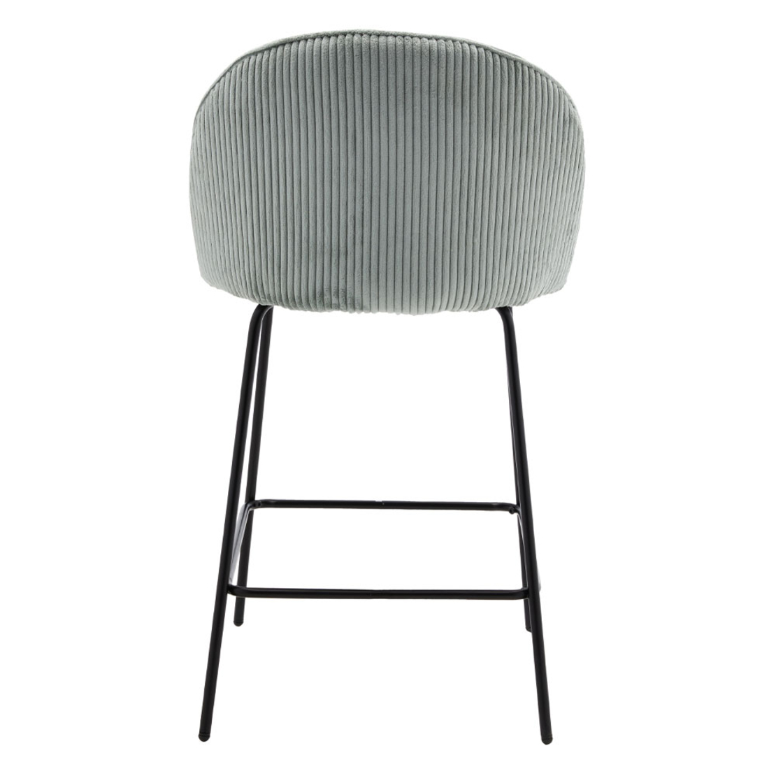 VOTSALO STOOL BAR FABRIC ALMOND GREEN METAL BLACK E1 PRC