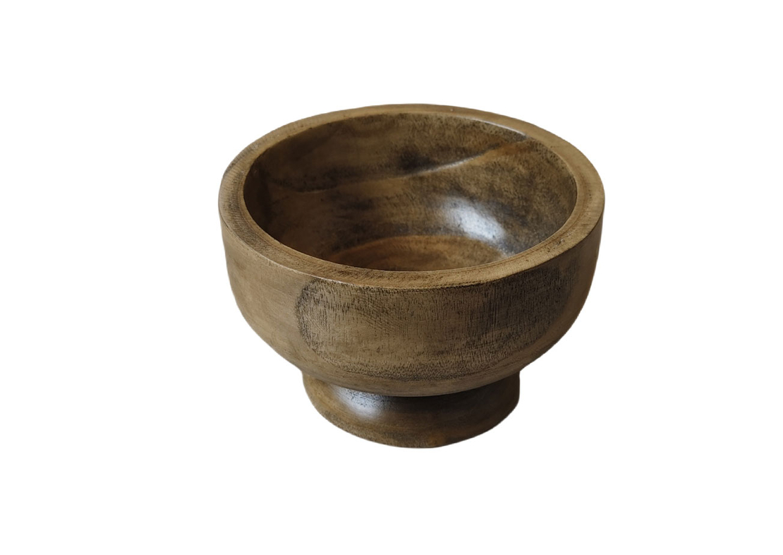 CEDAR BOWL WOOD BROWN 22x22xH14cm PRC