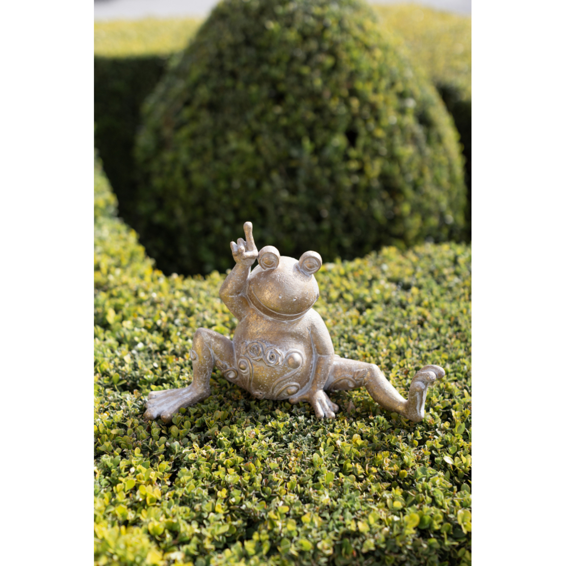 YOGA FROG 2 DECO FROG POLYRESIN GOLD 32,3x14,1xH20