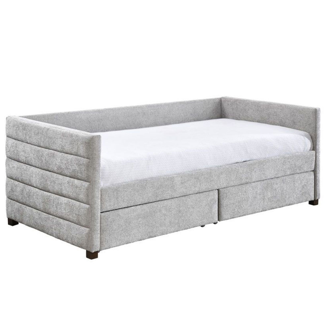 SUENO SOFA BED (FOR MATTRESS 90x195cm) FABRIC GREY LIGHT E1 MY