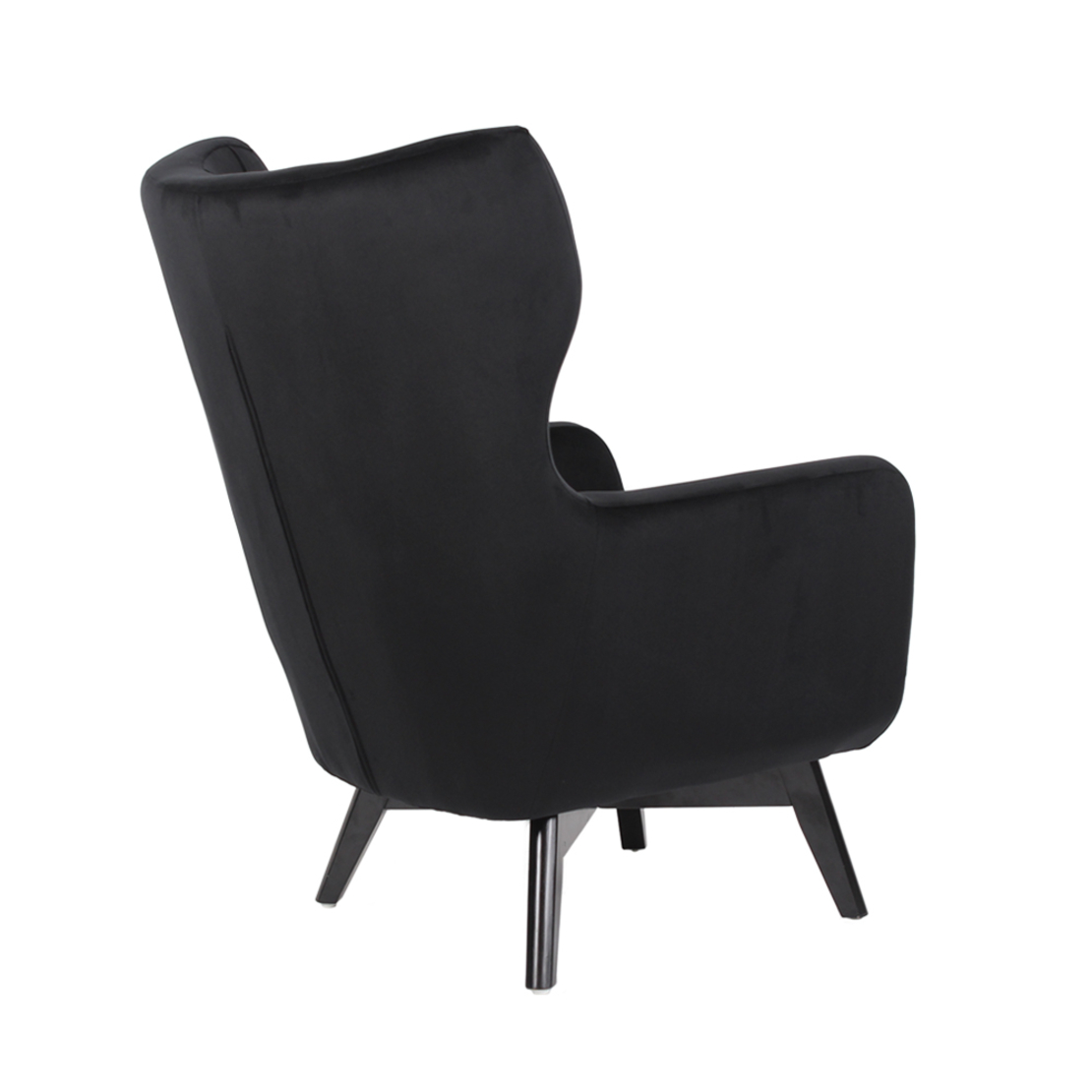 SALINA ARMCHAIR FABRIC BLACK WOOD RUBBERWOOD BLACK E1 PRC