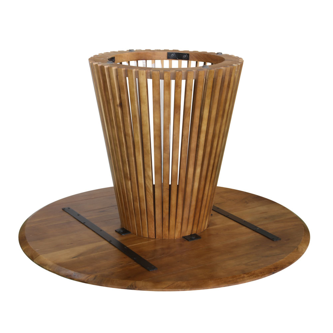 TORRE TABLE WOOD ACACIA WALNUT IN