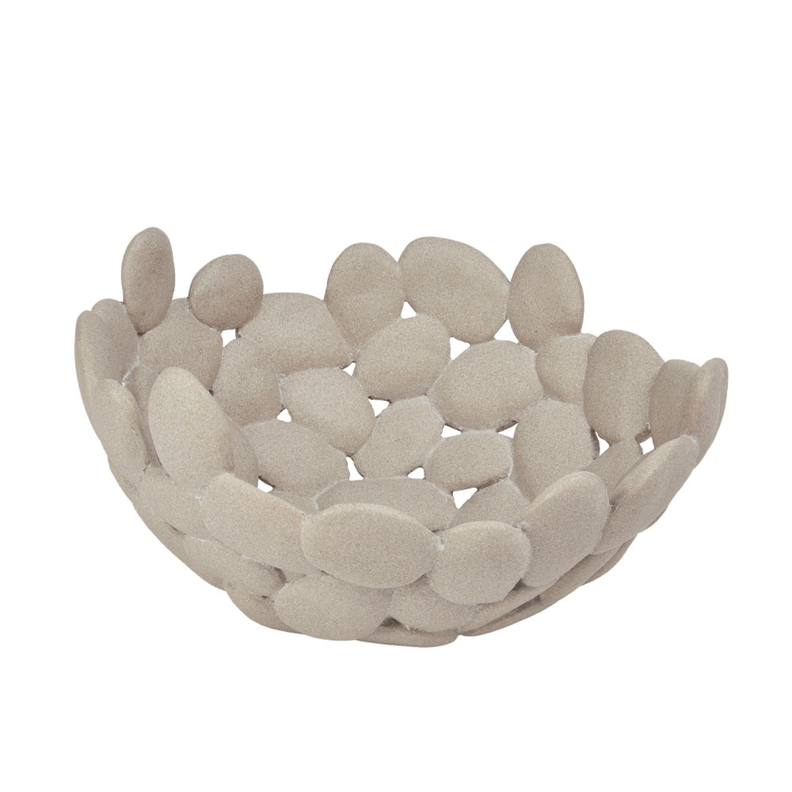 VOTSALO BOWL POLYRESIN BEIGE 33x31,5xH17,6cm PRC