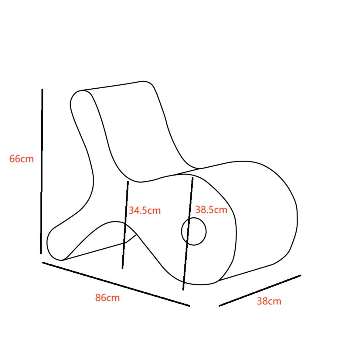 FISHY ARMCHAIR PE REDDISH BROWN PRC