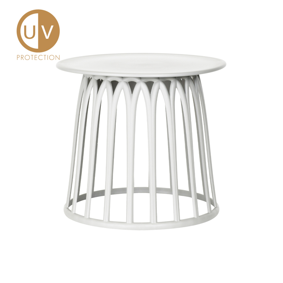 BASKET COFFEE TABLE PP WHITE PRC