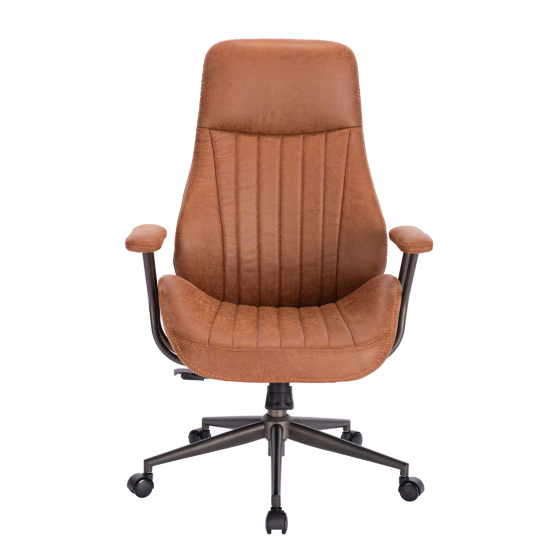 CLASS CHAIR DESK FABRIC CAMEL METAL GUNMETAL 71x64