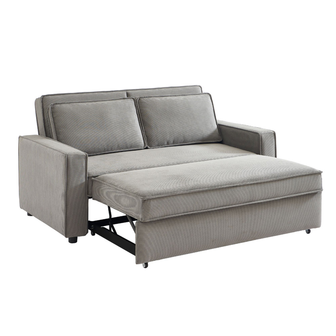 CUBO SOFA BED 3SEAT FABRIC GREY FABRIC E1